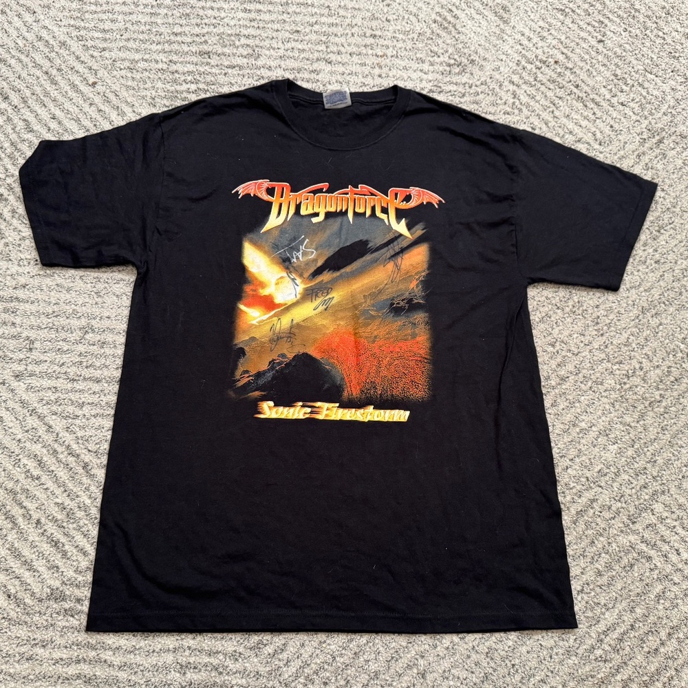 Dragonforce Sonic Firestorm Tour Shirt - SIGNED